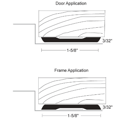 9200DKB-48: Gap Solution for Excessive Fire Door & Frame Clearances