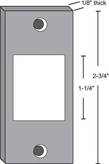 9225 Steel Strike Shim