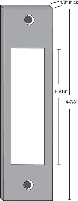 9275 Steel Strike Shim
